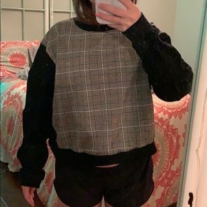 plaid sweater